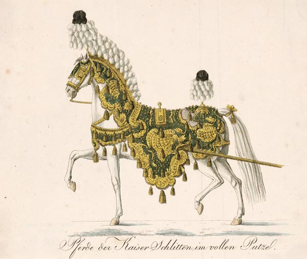 Decorated horse furniture of the Emperor's Ceremonial Horse-Drawn Carriages from Unbekannter Künstler