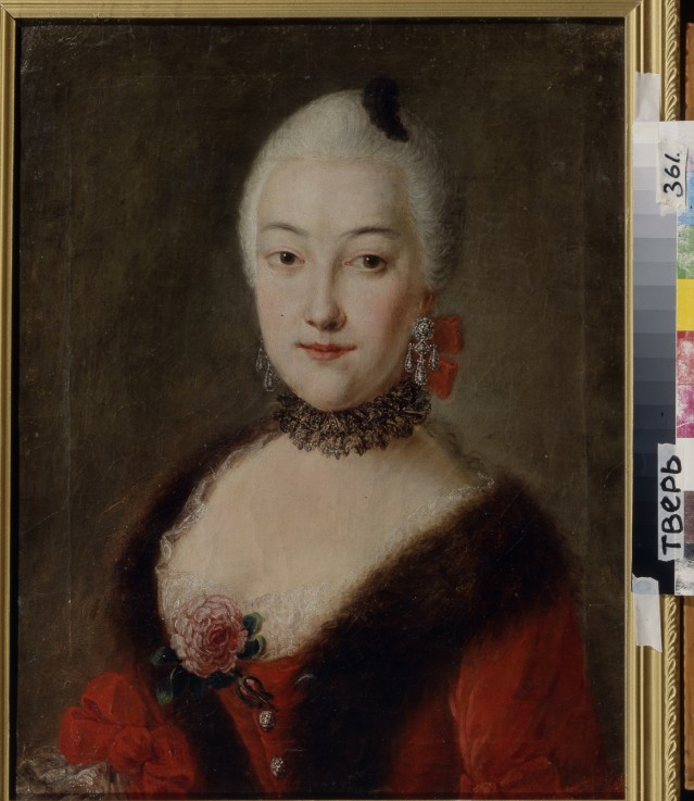 Portrait of Countess Yekaterina Lobanova-Rostovskaya (1735-1802) from Unbekannter Künstler