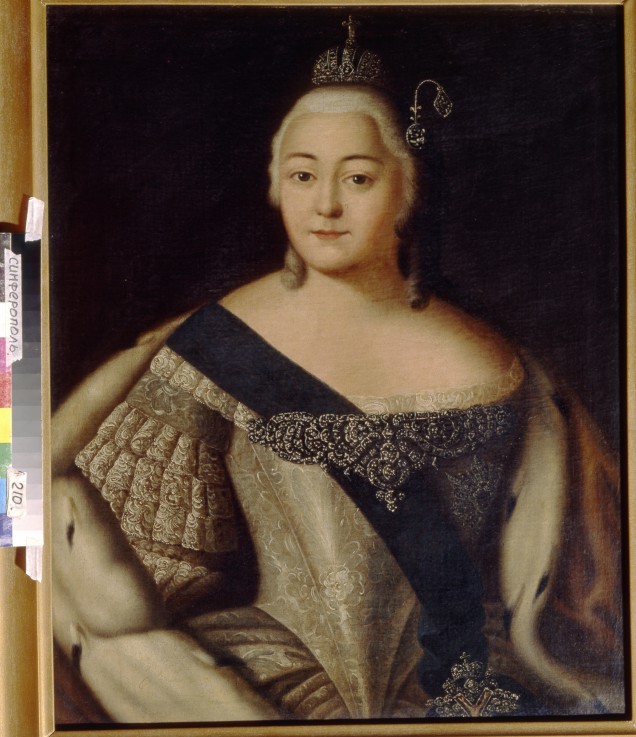 Portrait of Empress Elisabeth (1709-1762) from Unbekannter Künstler