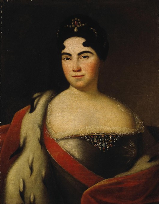 Portrait of Empress Catherine I. (1684-1727) from Unbekannter Künstler