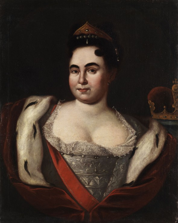 Portrait of Empress Catherine I. (1684-1727) from Unbekannter Künstler