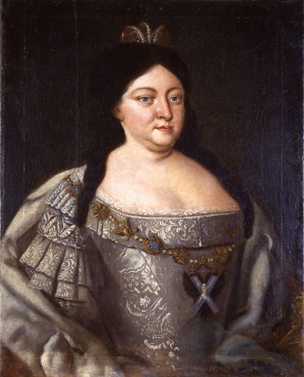 Portrait of Empress Anna Ioannovna (1693-1740) from Unbekannter Künstler