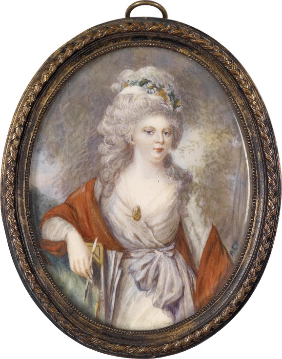Portrait of Empress Maria Feodorovna (Sophie Dorothea of Württemberg) (1759-1828) from Unbekannter Künstler
