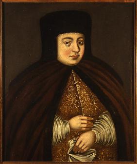 Portrait of the Tsarina Natalia Naryshkina (1651-1694), wife of tsar Alexis I of Russia