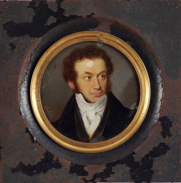 Portrait of the author Alexander S. Pushkin (1799-1837) from Unbekannter Künstler