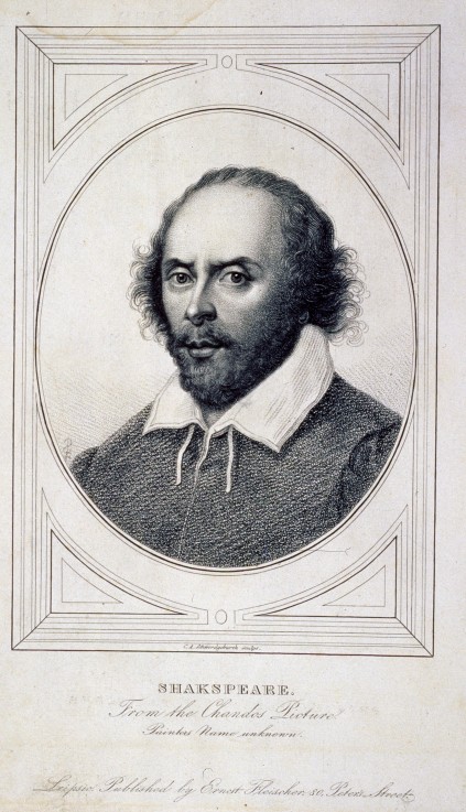 Portrait of the poet William Shakespeare (1564-1616) from Unbekannter Künstler