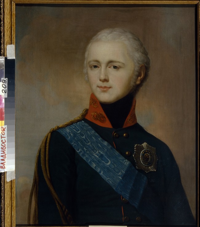 Portrait of Emperor Alexander I (1777-1825) from Unbekannter Künstler