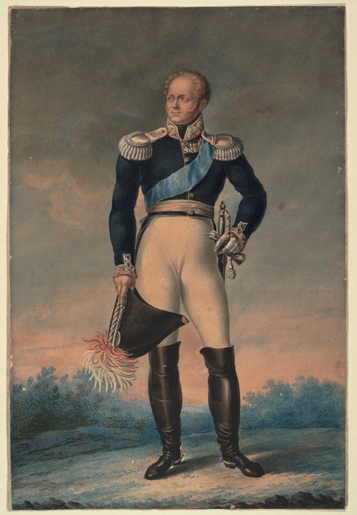 Portrait of Emperor Alexander I (1777-1825) from Unbekannter Künstler