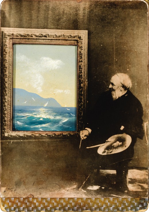 Portrait of the artist Ivan Aivazovsky (1817-1900) from Unbekannter Künstler
