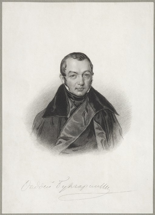Portrait of the author Faddei Bulgarin (1789-1859) from Unbekannter Künstler
