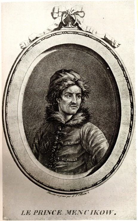 Portrait of Prince Alexander Danilovich Menshikov (1673-1729) from Unbekannter Künstler