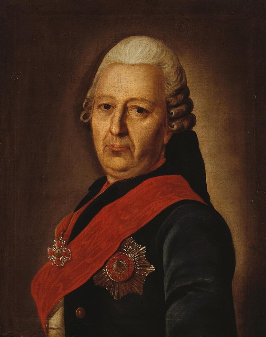 Portrait of Alexey Mikhailovich Obrezkov (1718-1787) from Unbekannter Künstler