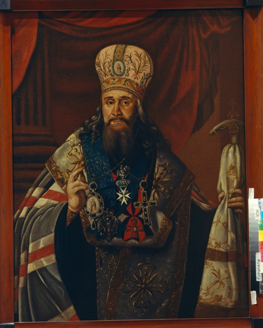Portrait of Ambrosius (Podobedov), the Metropolitan of Novgorod and Petersburg (1742-1818) from Unbekannter Künstler