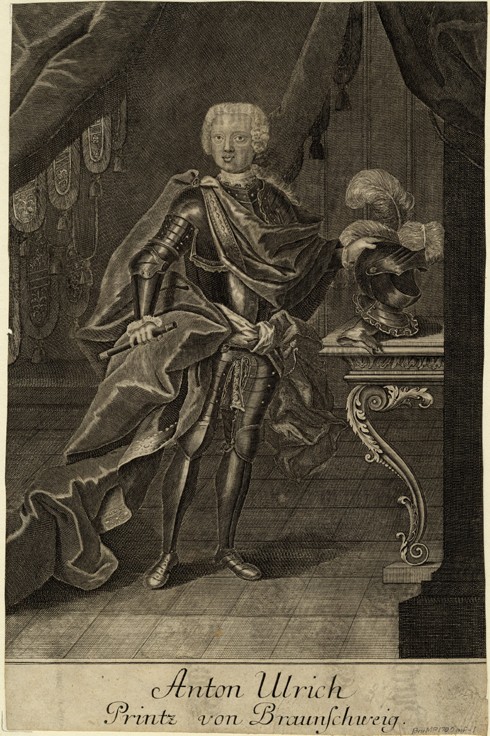 Portrait of Duke Anthony Ulrich of Brunswick (1714-1774) from Unbekannter Künstler