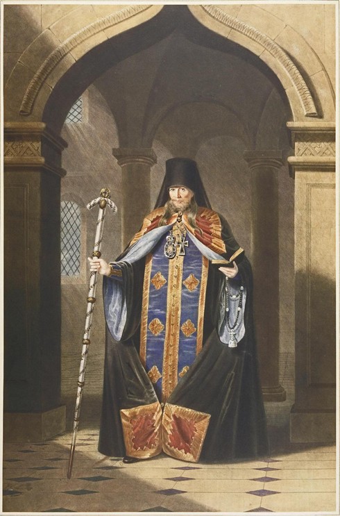 Portrait of the Archimandrite Photius of Russia (1792–1838) from Unbekannter Künstler