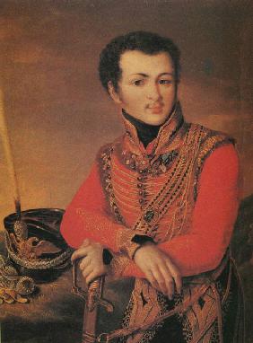 Portrait of Artemy Lazarev (1791-1813), Staff ride master of the Life-Guards Hussar Regiment