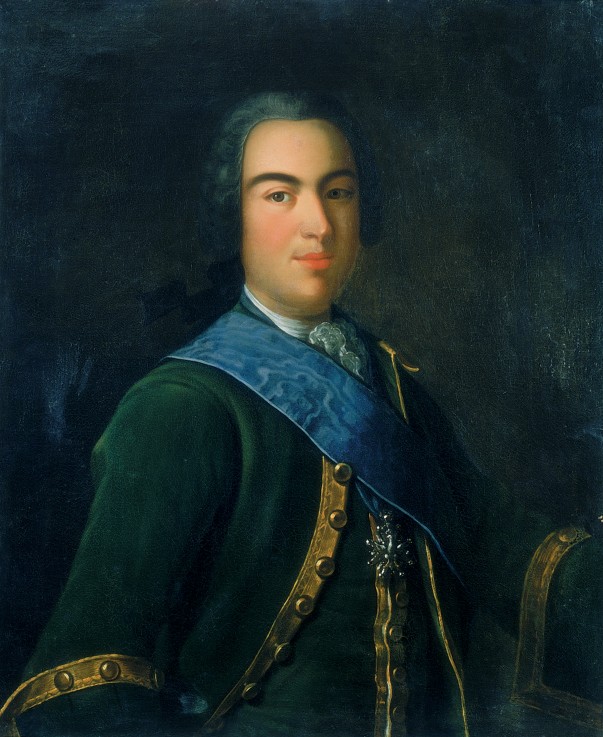Portrait of Prince Ivan Alexeievich Dolgoroukov (1708-1739) from Unbekannter Künstler