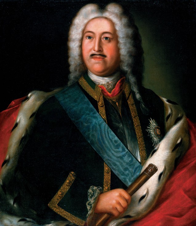 Portrait of Prince Mikhail Mikhaylovich Golitsyn (1684–1764), general admiral of the Russian fleet from Unbekannter Künstler