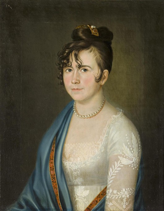 Portrait of Countess Anna Vladimirovna Bobrinskaya (1769-1846) from Unbekannter Künstler
