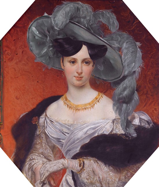 Portrait of Countess Stefania zu Sayn-Wittgenstein, née Radziwill (1809-1832) from Unbekannter Künstler