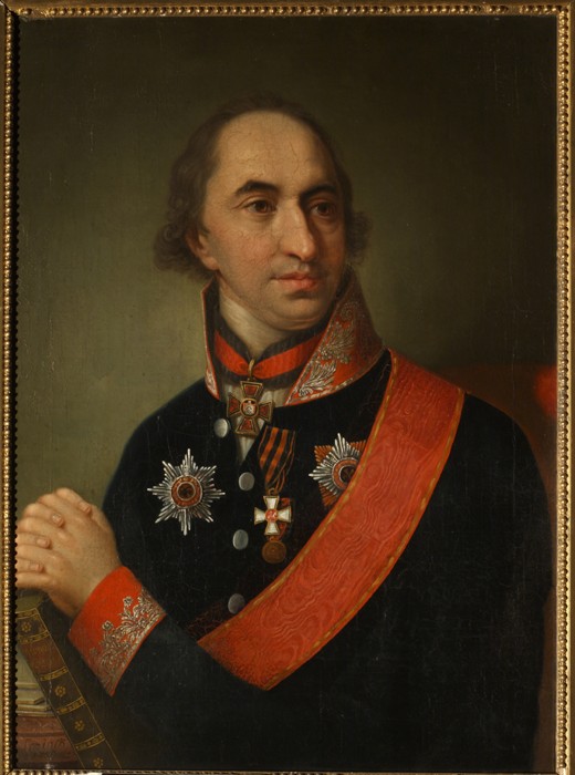 Portrait of Count Alexander Semyonovich Khvostov (1753-1820) from Unbekannter Künstler