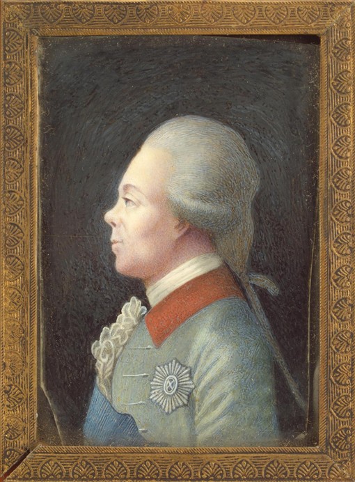 Portrait of Grand Duke Pavel Petrovich (1754-1801) from Unbekannter Künstler