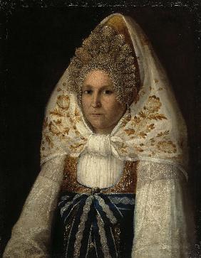 Portrait of young Merchant Woman