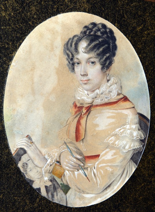 Portrait of Natalia Dmitrievna Fonvizina (1803-1869) from Unbekannter Künstler