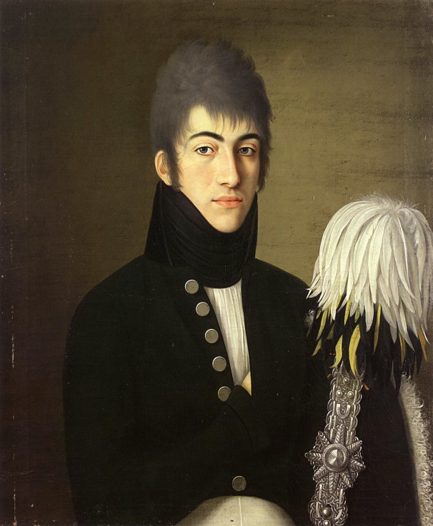 Portrait of the Officer of the Chevalier Guard Alexis Okhotnikov from Unbekannter Künstler