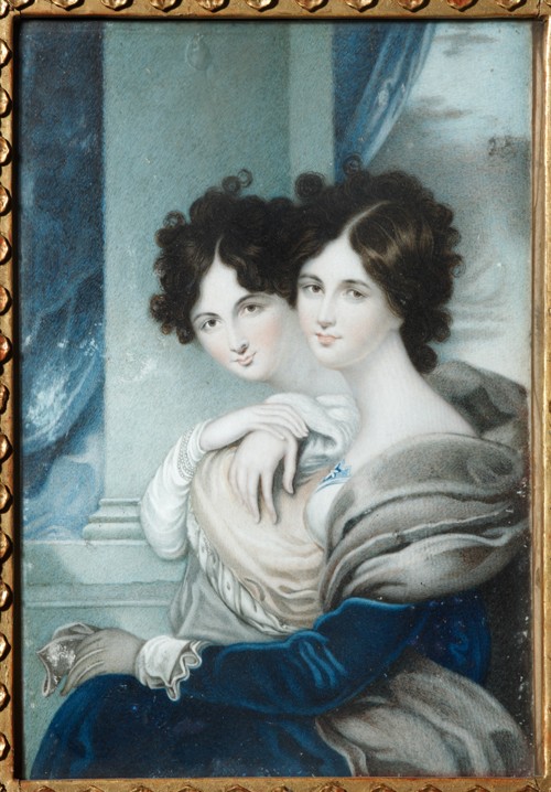 Portrait of Sisters Princesses Anna Petrovna (1777-1805) and Ekaterina Petrovna (1783-1830) Lopukhin from Unbekannter Künstler