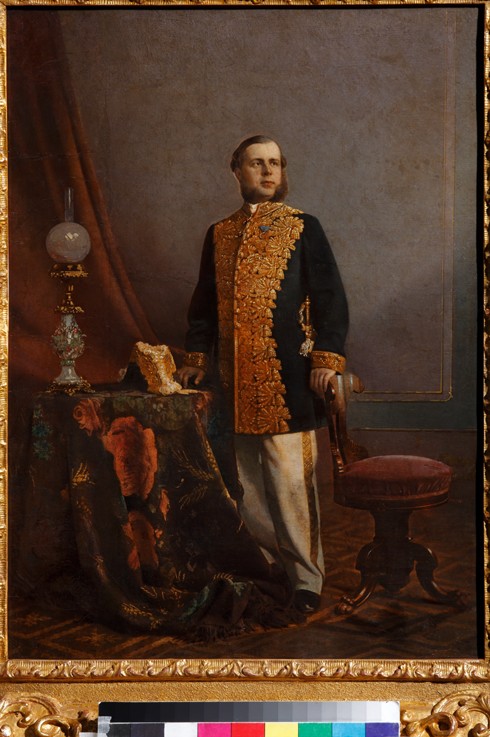 Portrait of Vasily Yuryevich Poznansky (1828-1900) from Unbekannter Künstler