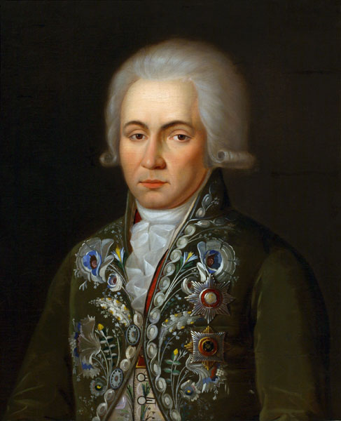 Portrait of the Poet Gavrila R. Derzhavin (1743-1816) from Unbekannter Künstler