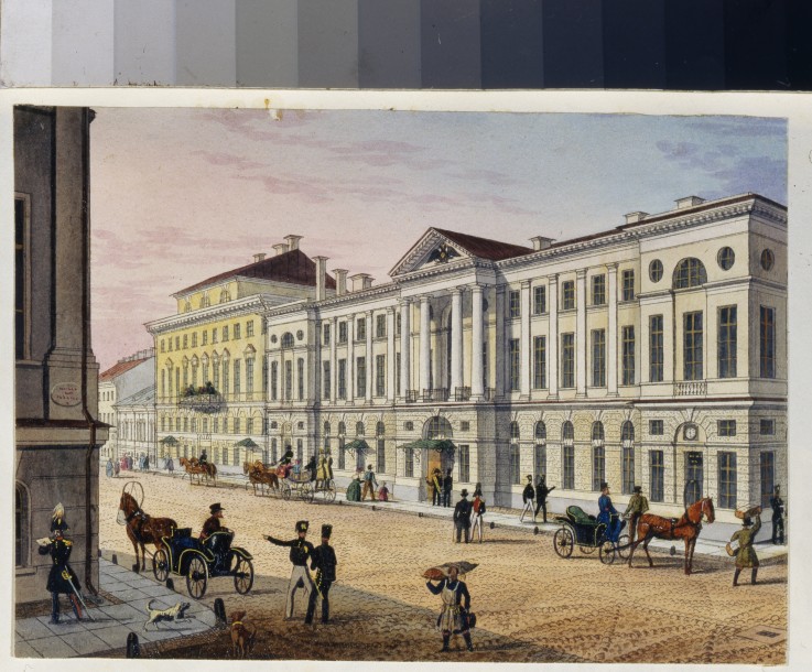 Post Hotel in Saint Petersburg (Album of Marie Taglioni) from Unbekannter Künstler