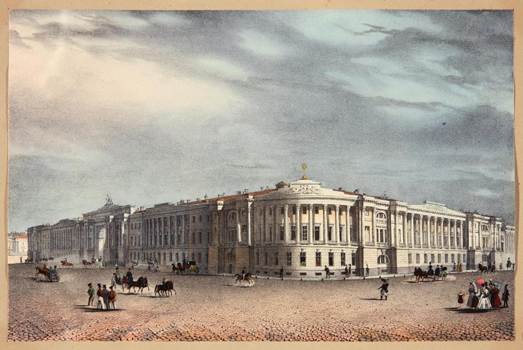 The Senate and Synod Buildings in Saint Petersburg from Unbekannter Künstler