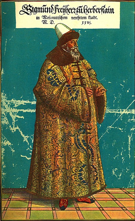 Siegmund von Herberstein in Russian Dress (Illustration from the "Notes on Muscovite Affairs") from Unbekannter Künstler