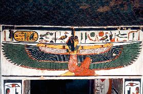 Ancient Egyptian goddess Ma’at, tomb of Queen Nefertari