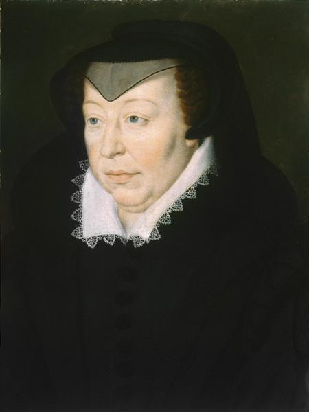 Portrait of Catherine de' Medici (1519-1589) Copy after François Clouet