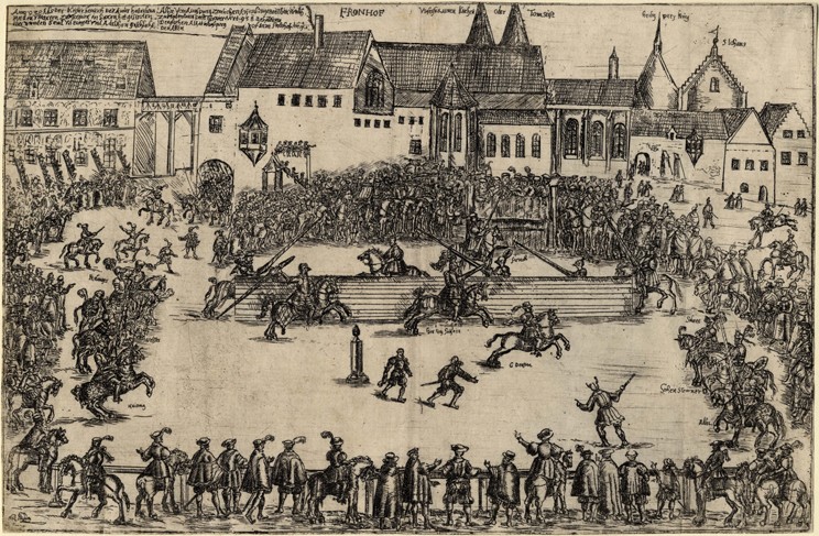 Tournament at the time of Henry I the Fowler (938) from Unbekannter Künstler