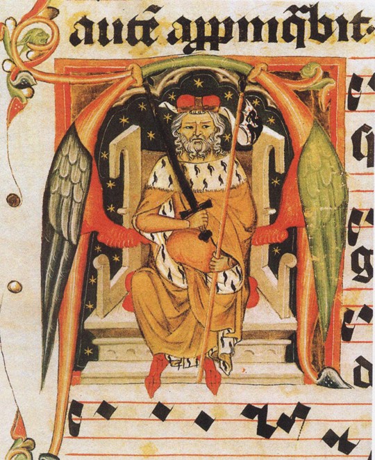 Vratislaus II of Bohemia (from the Vysehrad antiphonary) from Unbekannter Künstler