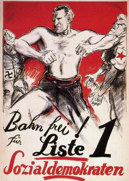 Vote Social Democrats. SPD election poster from Unbekannter Künstler