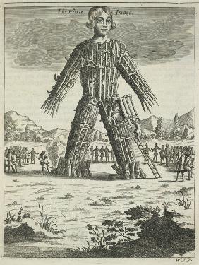 Wicker man (from Britannia Antiqua Illustrata by Aylett Sammes)