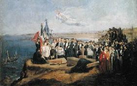 Burial of the Vicomte de Chateaubriand (1768-1848) at Grand-Be