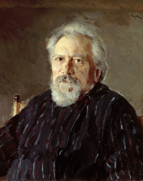 Portrait of the author Nikolai Leskov (1831-1895) from Valentin Alexandrowitsch Serow