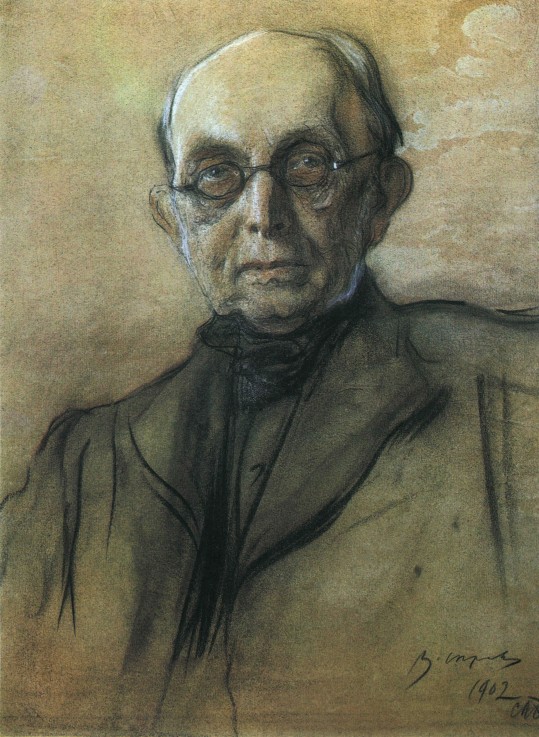 Portrait of Konstantin Petrovich Pobedonostsev, the Ober-Procurator of the Holy Synod from Valentin Alexandrowitsch Serow