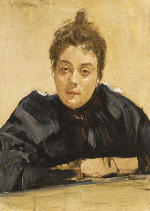 Portrait of the artist Maria Yakunchikova-Weber (1870-1902) from Valentin Alexandrowitsch Serow