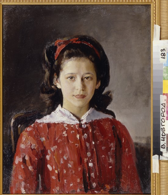 Portrait of Lyudmila Anatolyevna Mamontova (1874-1937) from Valentin Alexandrowitsch Serow