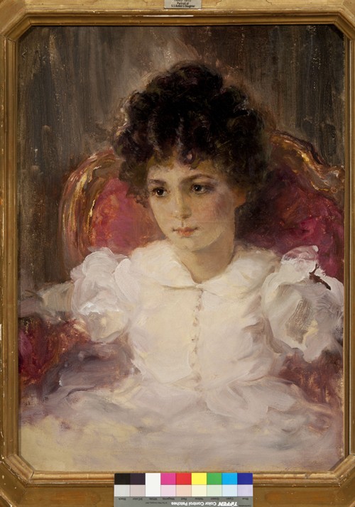 Portrait of Tatyana Sergeevna Khokhlova, née Botkina (1897-1985) as Child from Valentin Alexandrowitsch Serow