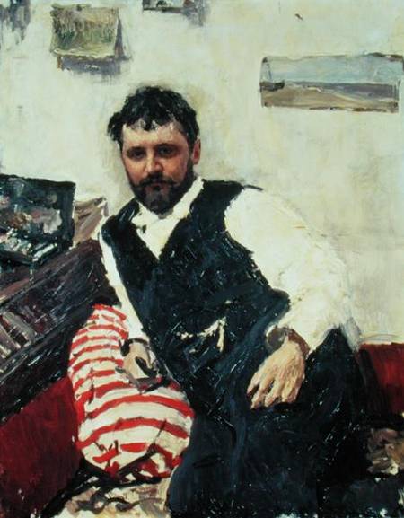 Portrait of Konstantin Korovin (1861-1939) from Valentin Alexandrowitsch Serow
