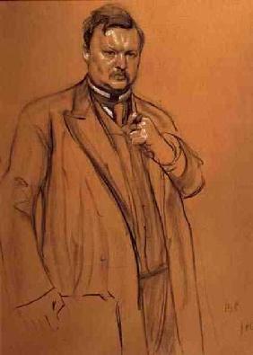 Portrait of the Composer Alekandr Konstantinovich Glazunov (1865-1936)