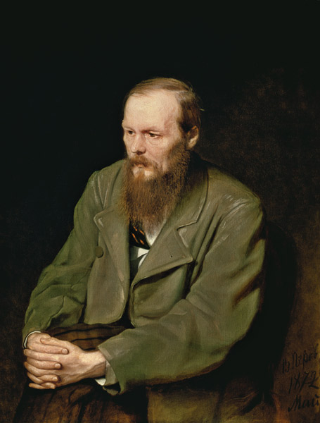 Portrait of Fyodor Dostoyevsky (1821-81) from Vasili Grigorevich Perov